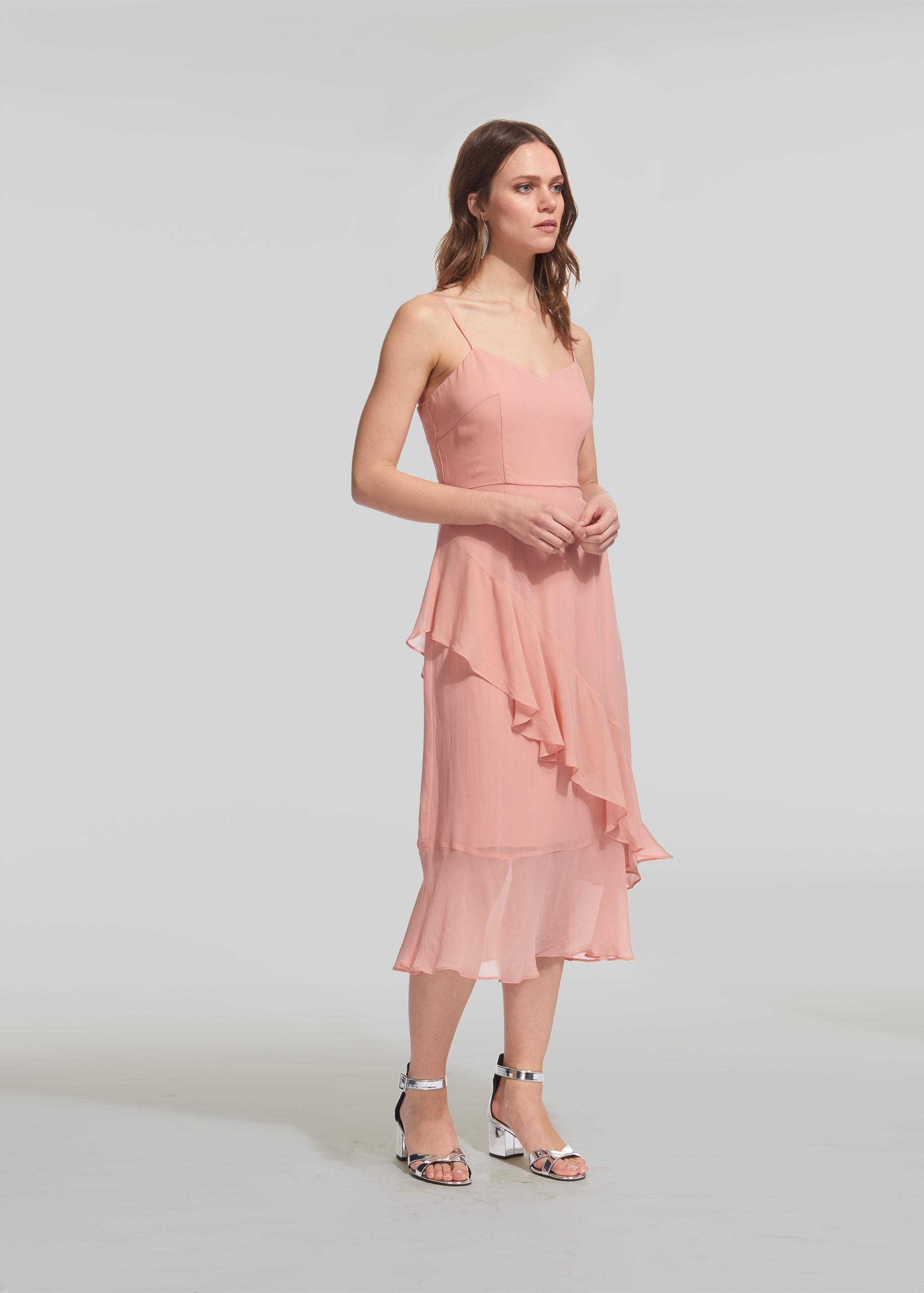 Pale Pink Amber Frill Dress | WHISTLES 
