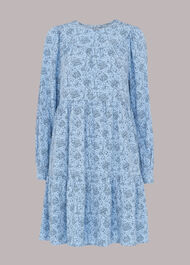 Monument Print Trapeze Dress