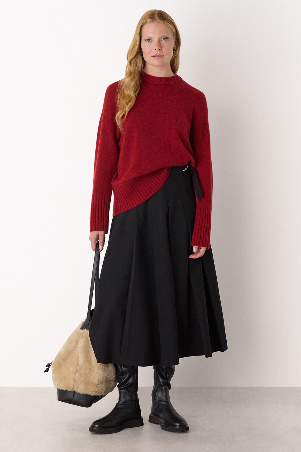 Heavy Cashmere Crew Neck Knit