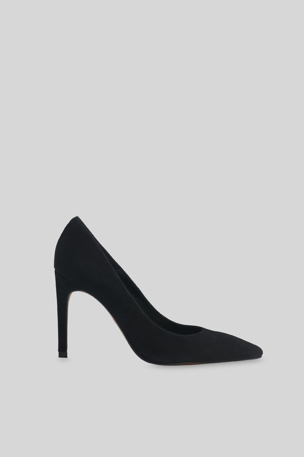 Black Cornel Suede Point Pump