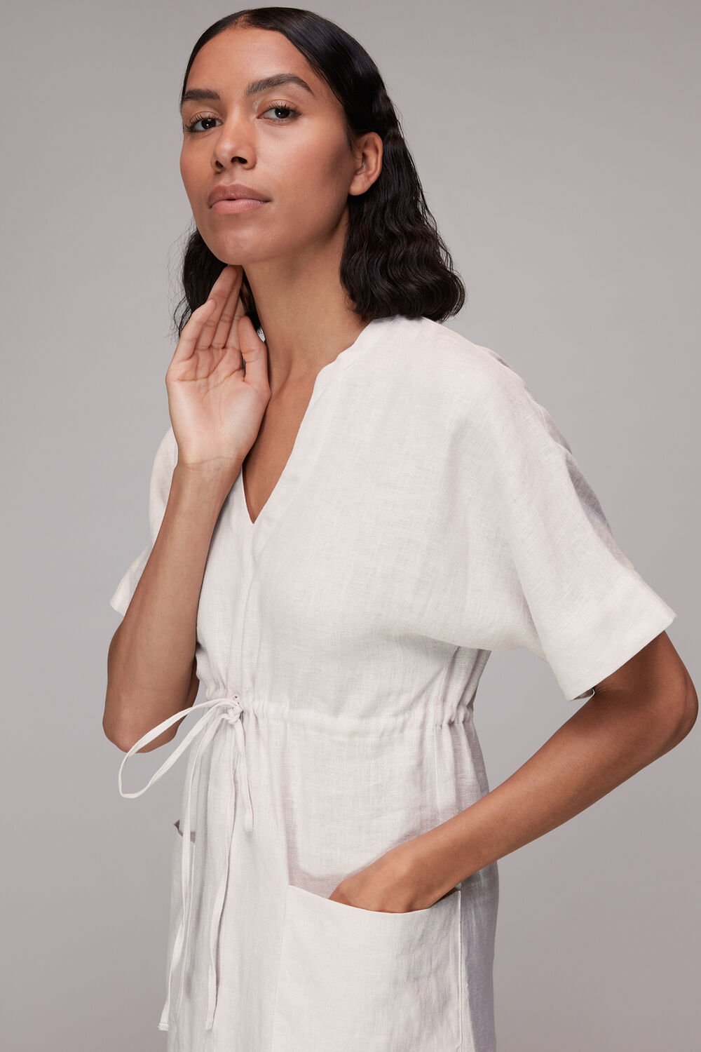 Imogen Linen Midi Dress