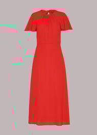 Petite Annabelle Cape Sleeve Dress