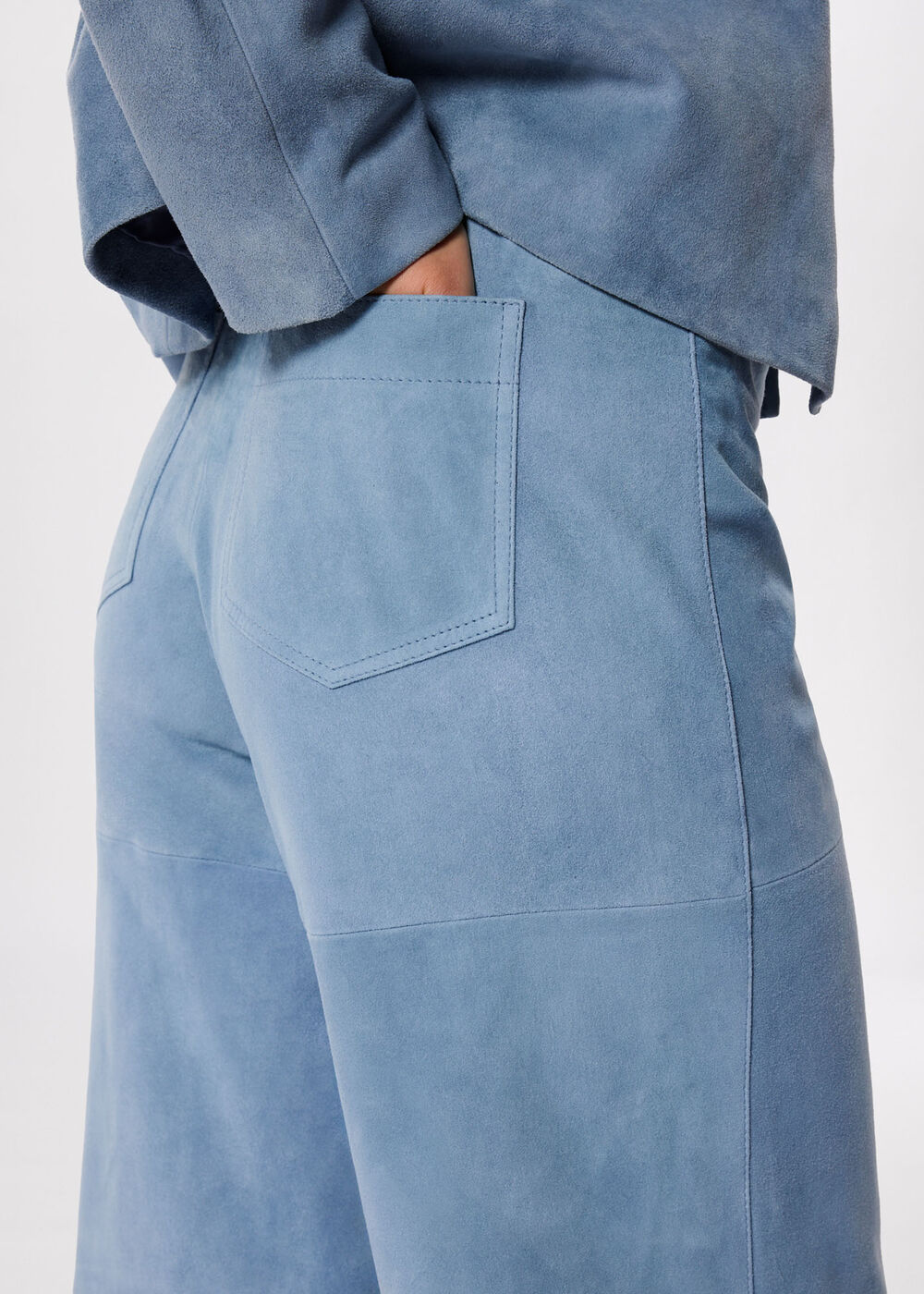 Suede Longline Short