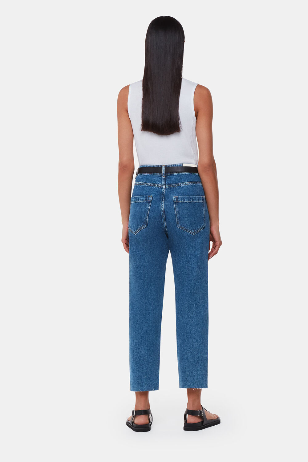 Denim Authentic Slim Frayed Jean