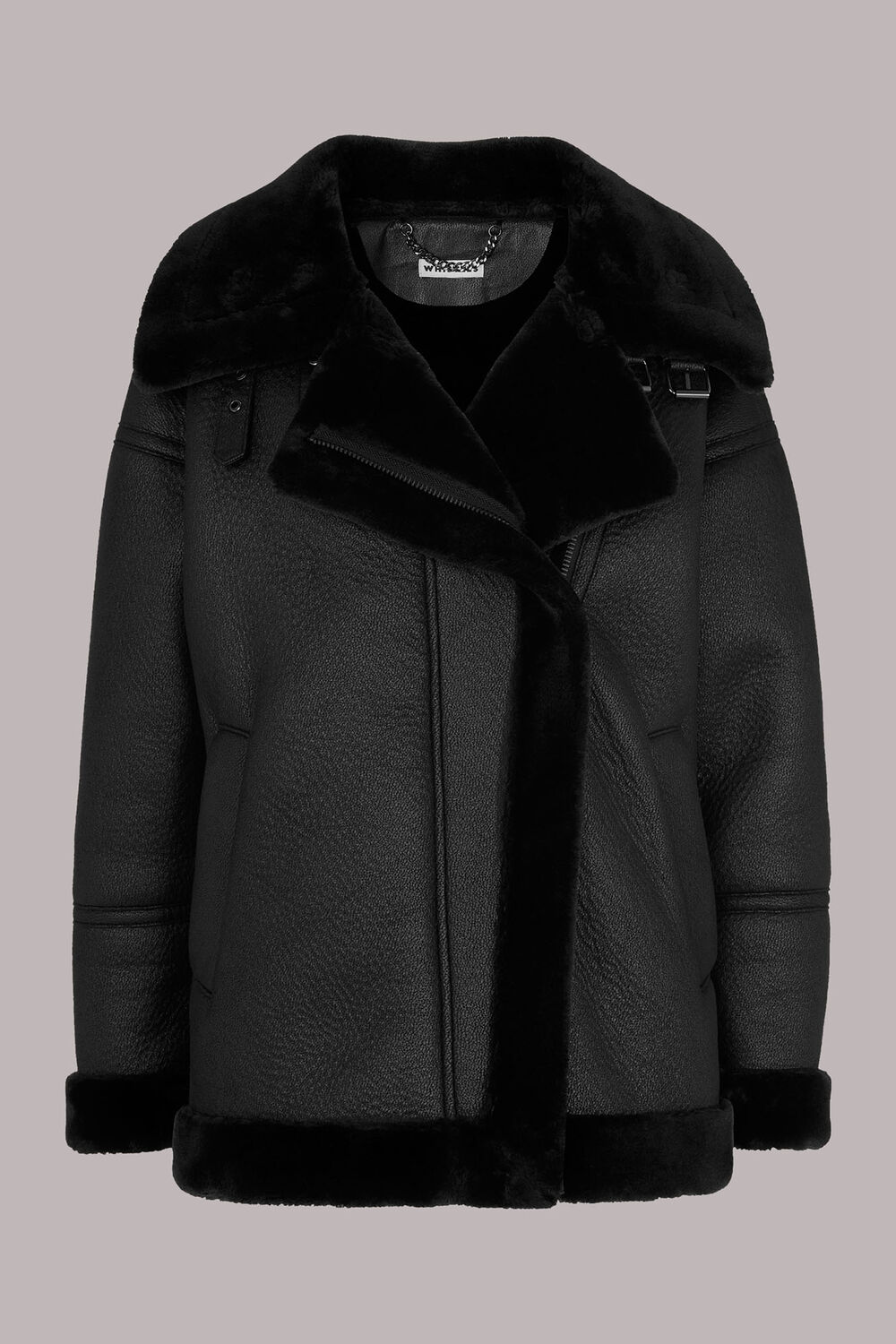 Lauren Faux Fur Biker