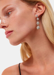 Diamante Sphere Drop Earring