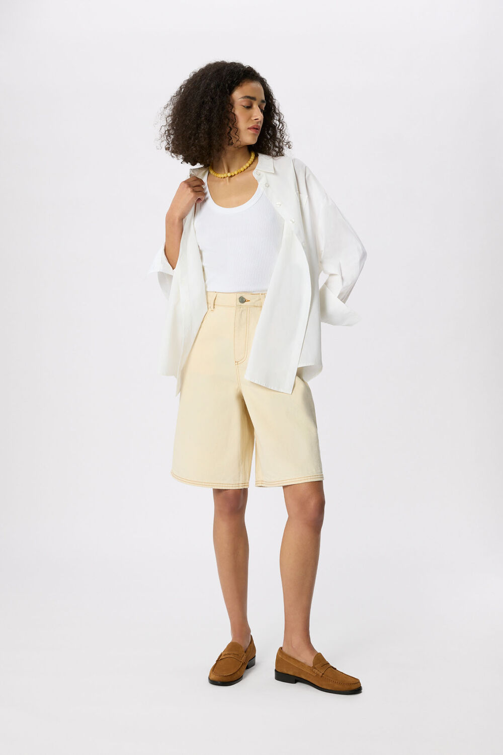 White Ultimate Ribbed Scoop Vest