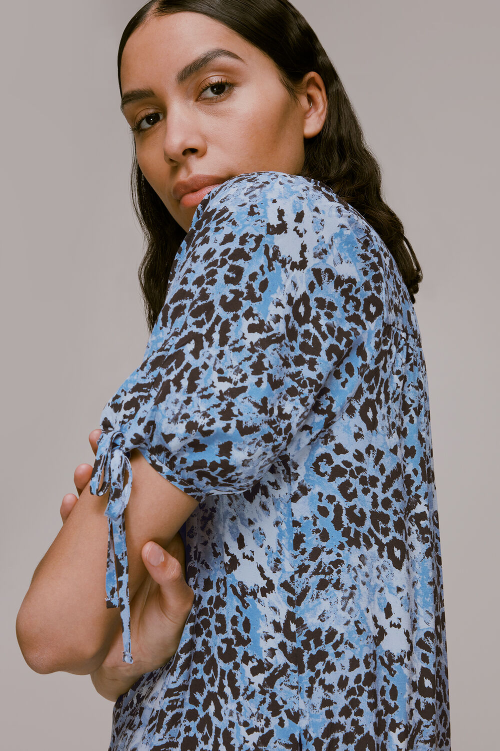 Hyena Spot Button Up Dress