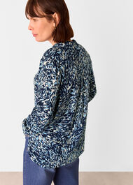 Leopard Swirl Print Shirt