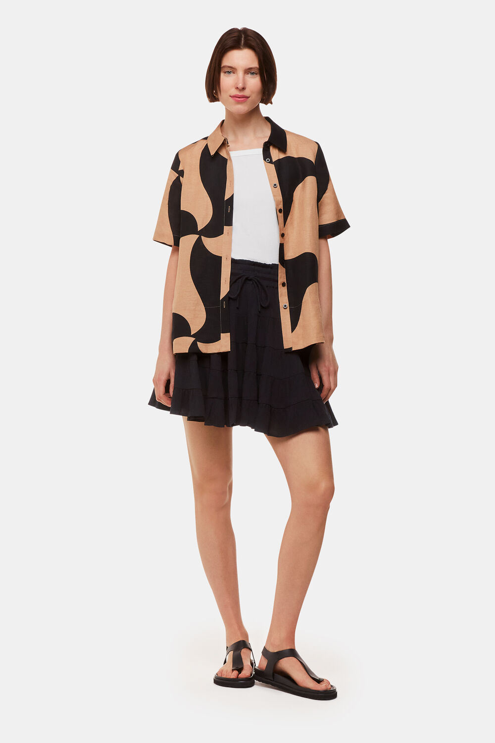 Black Violet Mini Skirt