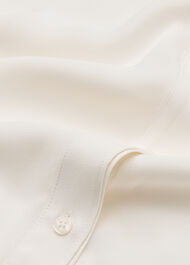 Draped Ruffle Feminine Blouse