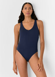 Textured Ring Detail Swimsuit