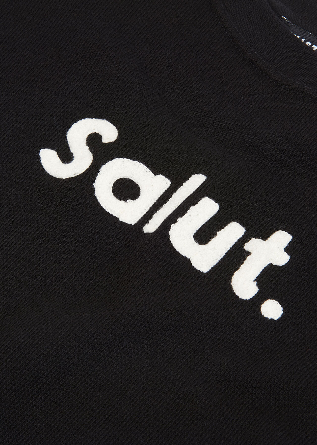 Black/Multi Salut Logo Sweat Dress | WHISTLES | Whistles