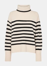 Stripe Wool Roll Neck