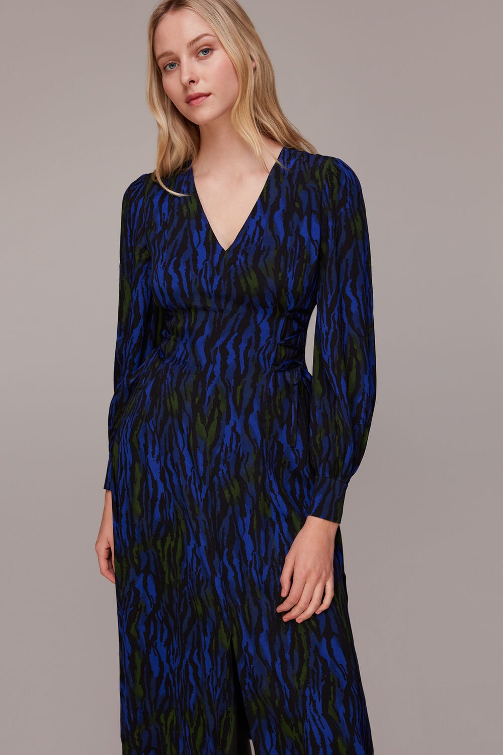 Watercolour Tiger Midi Dress