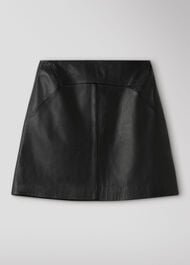 Leather A line Skirt