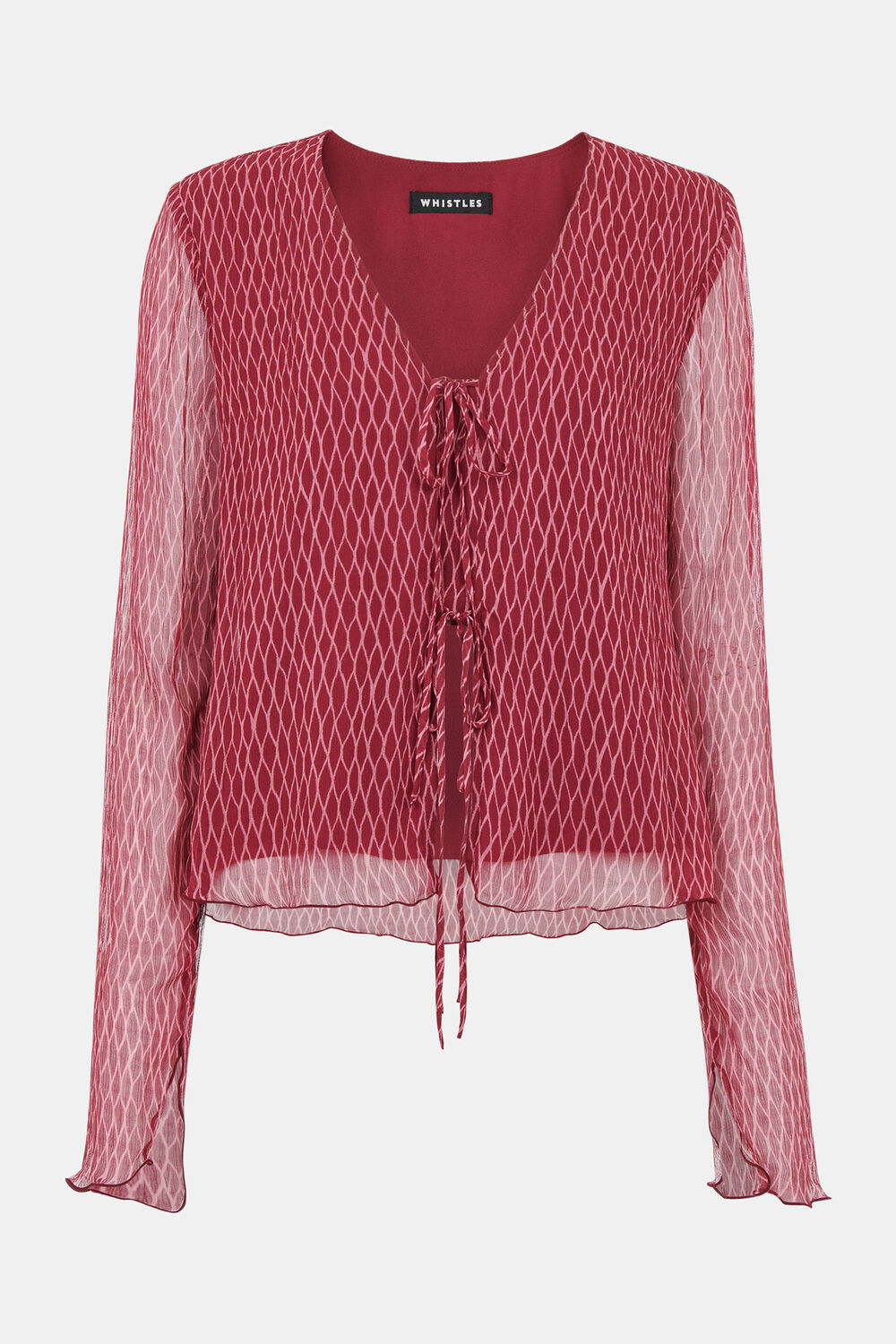 Dainty Net Tie Detail Top