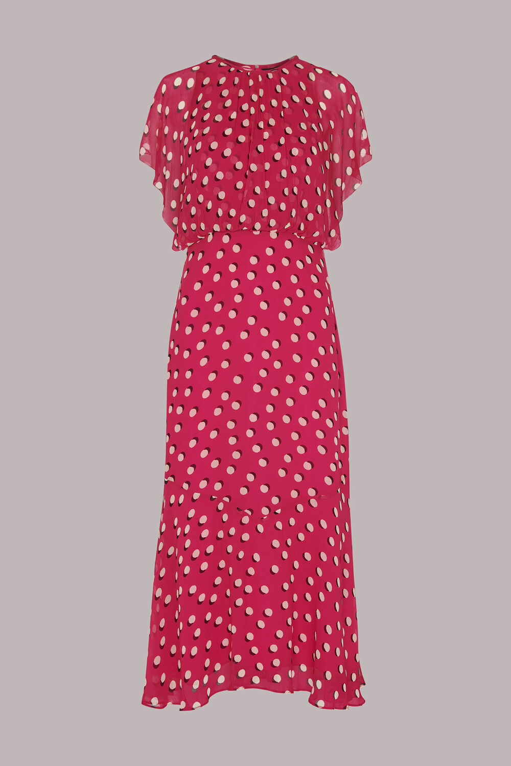 Moon Spot Print Dress