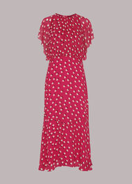 Moon Spot Print Dress