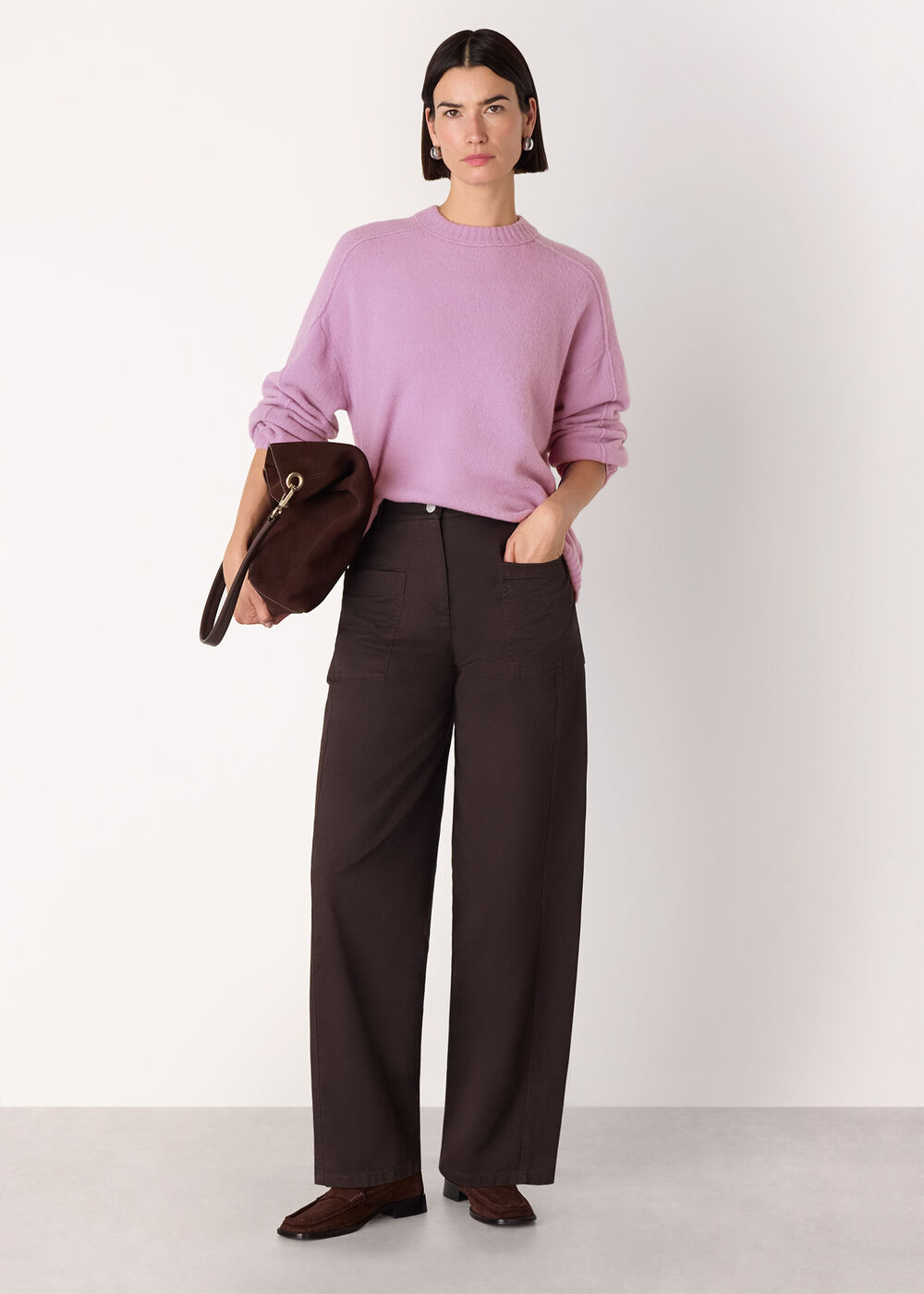 Wool Mix Seam Detail Knit