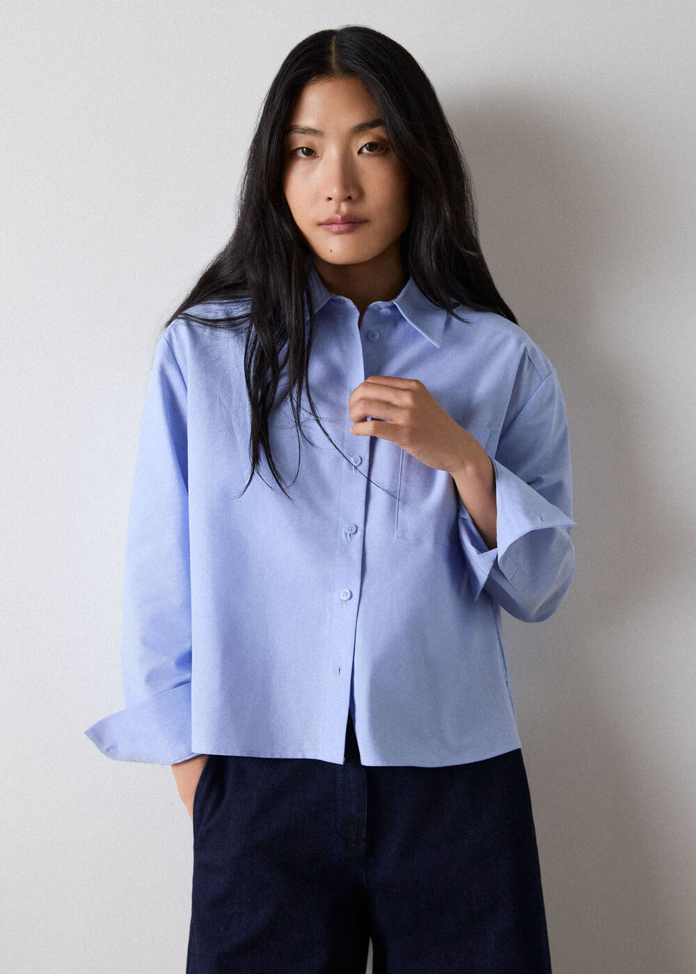Boxy Oxford Cotton Shirt
