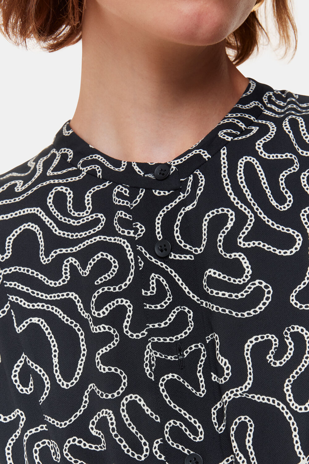 Chain Print Flippy Dress