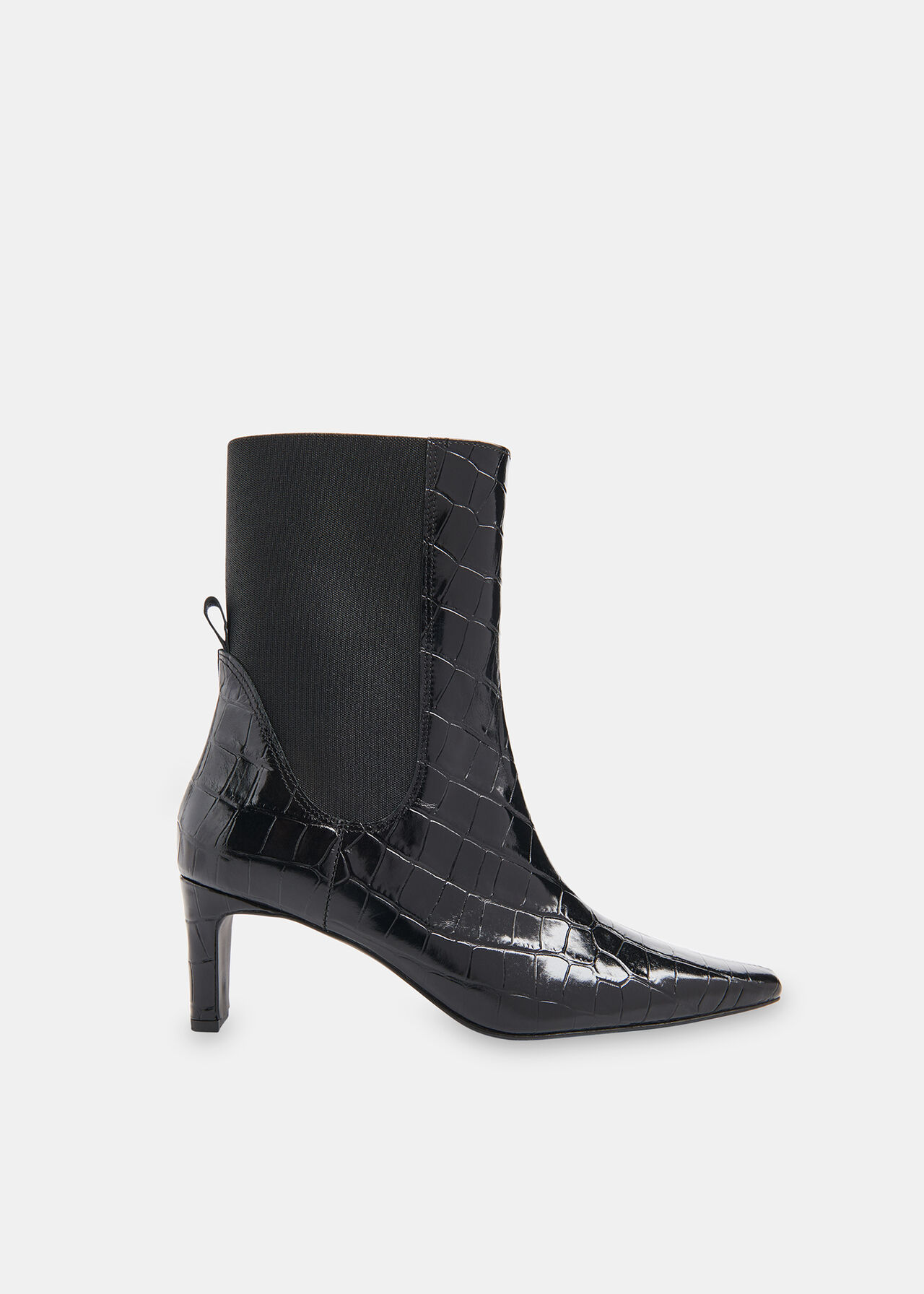 Darla Croc Heeled Boot
