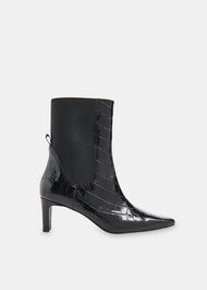 Darla Croc Heeled Boot