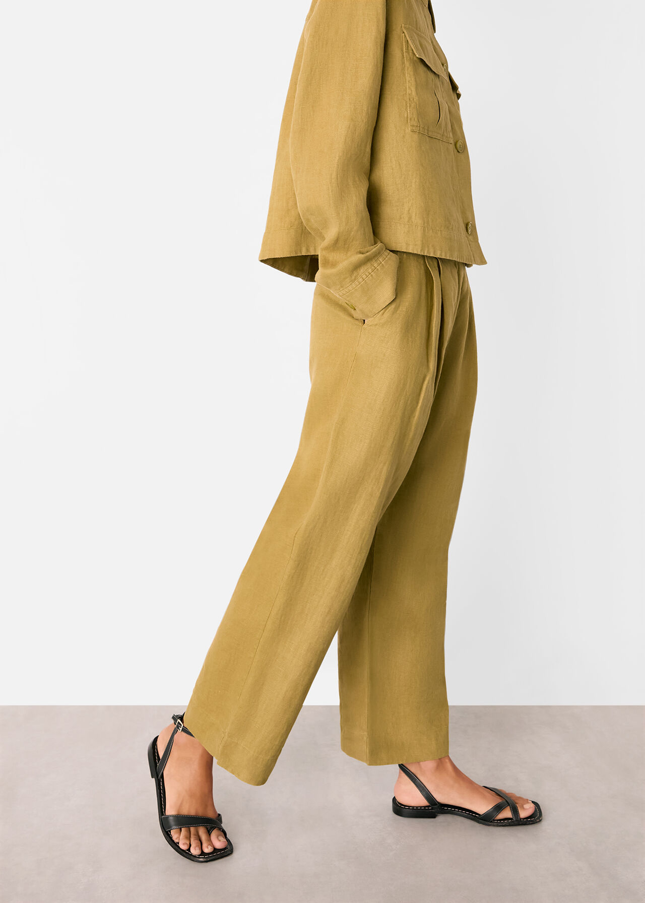 Olive Linen Coord