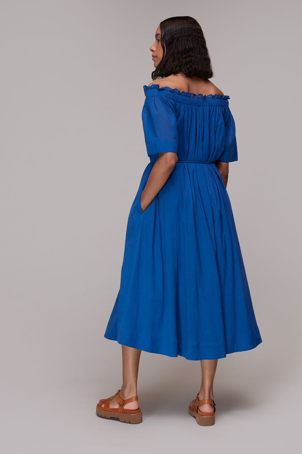 Bardot Trapeze Midi Dress