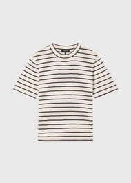 Fine Knit Stripe T-Shirt