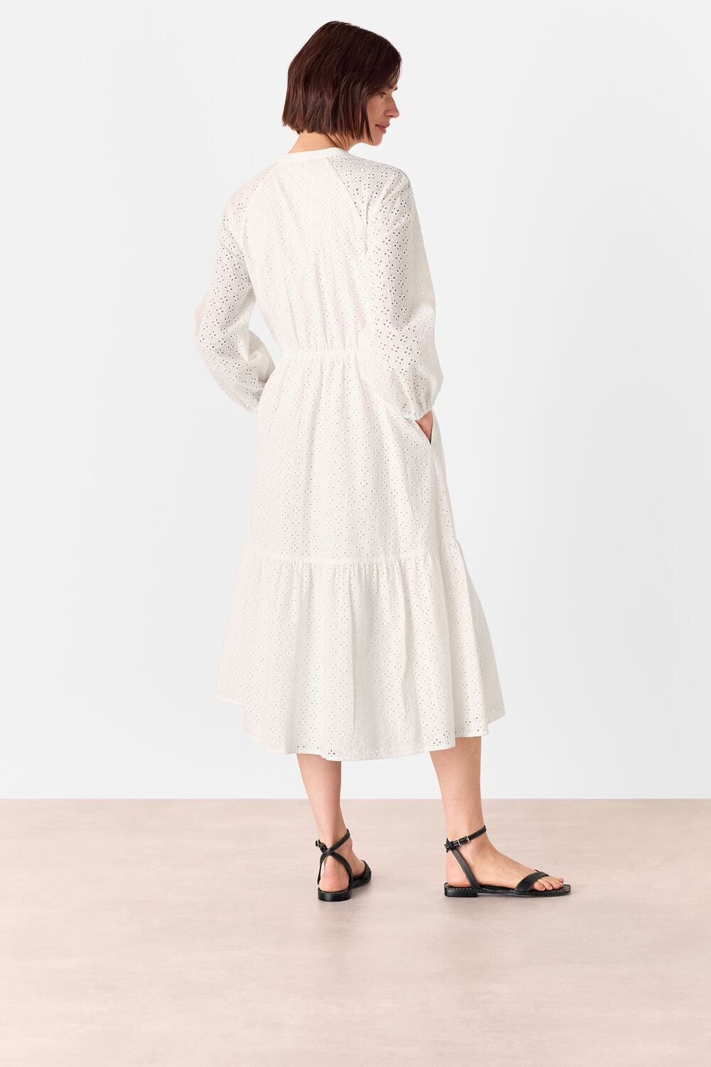 Broderie Midi Dress