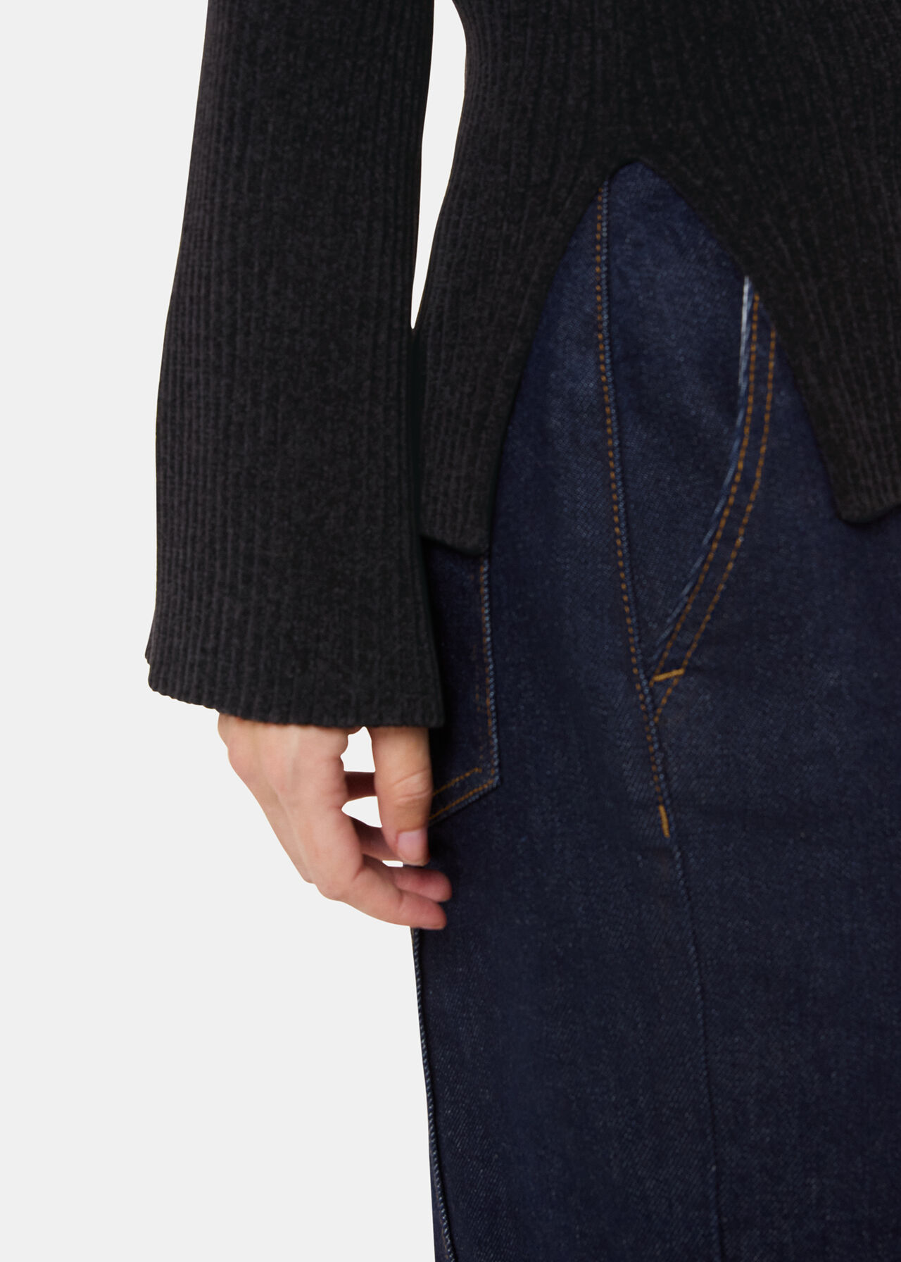 Chenille V Neck Knit