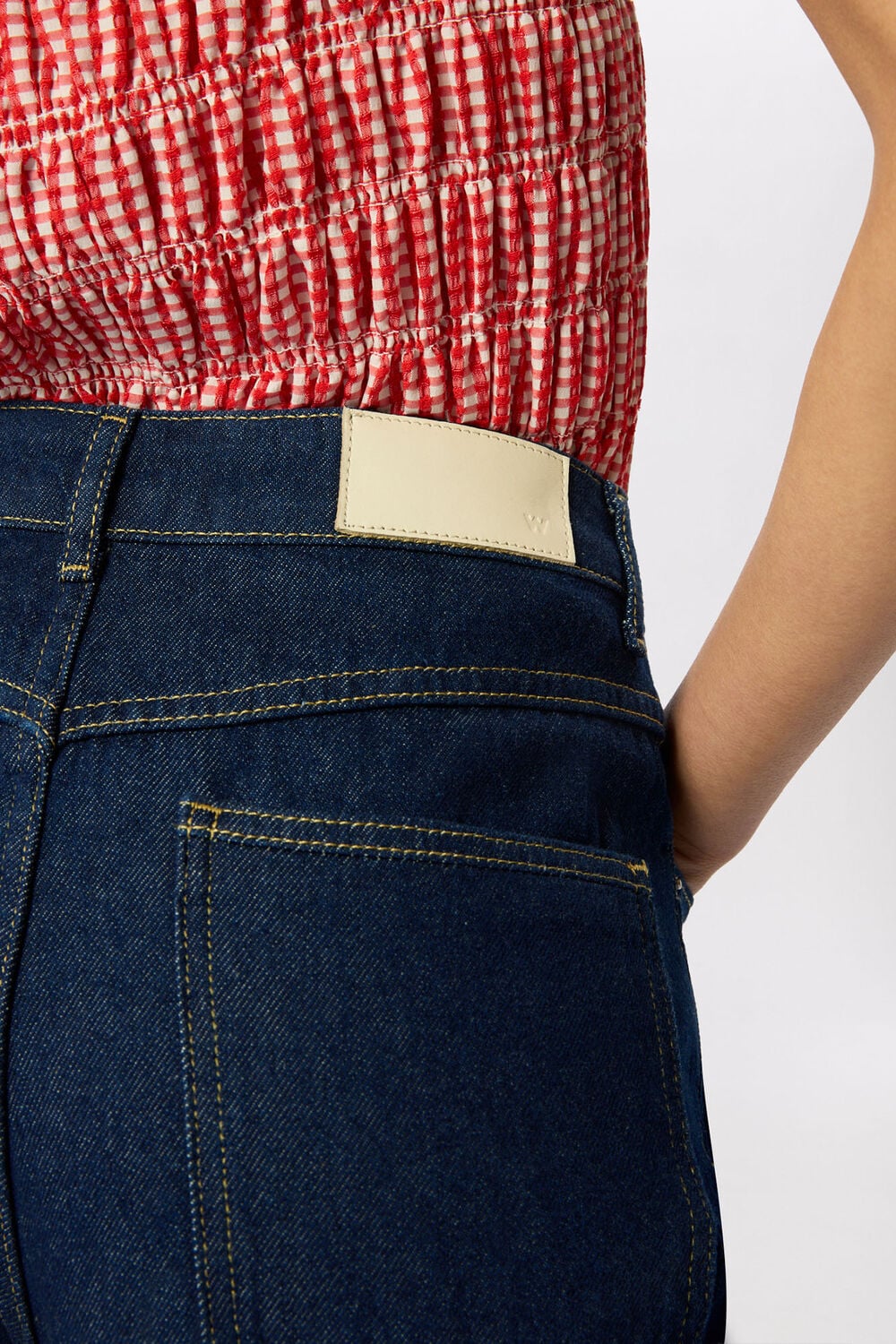 Dark Denim Authentic Knee Length Short
