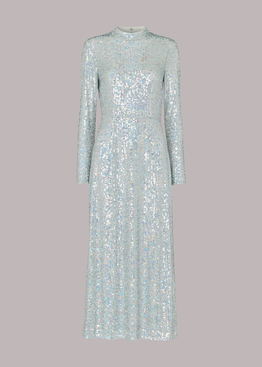 whistles silver sequin dress Silver Sequin Sleeveless A-Line Mini Dress | Whistles