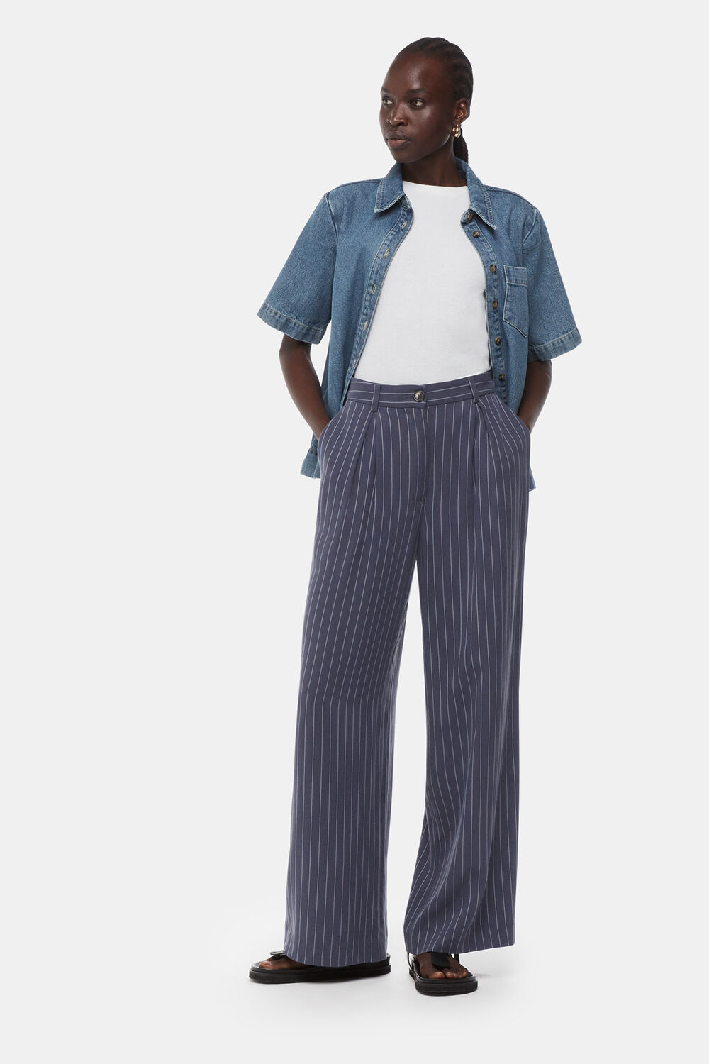 Lottie Pinstripe Trouser