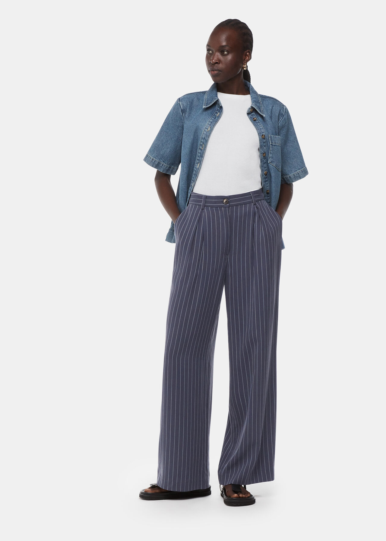 Lottie Pinstripe Trouser