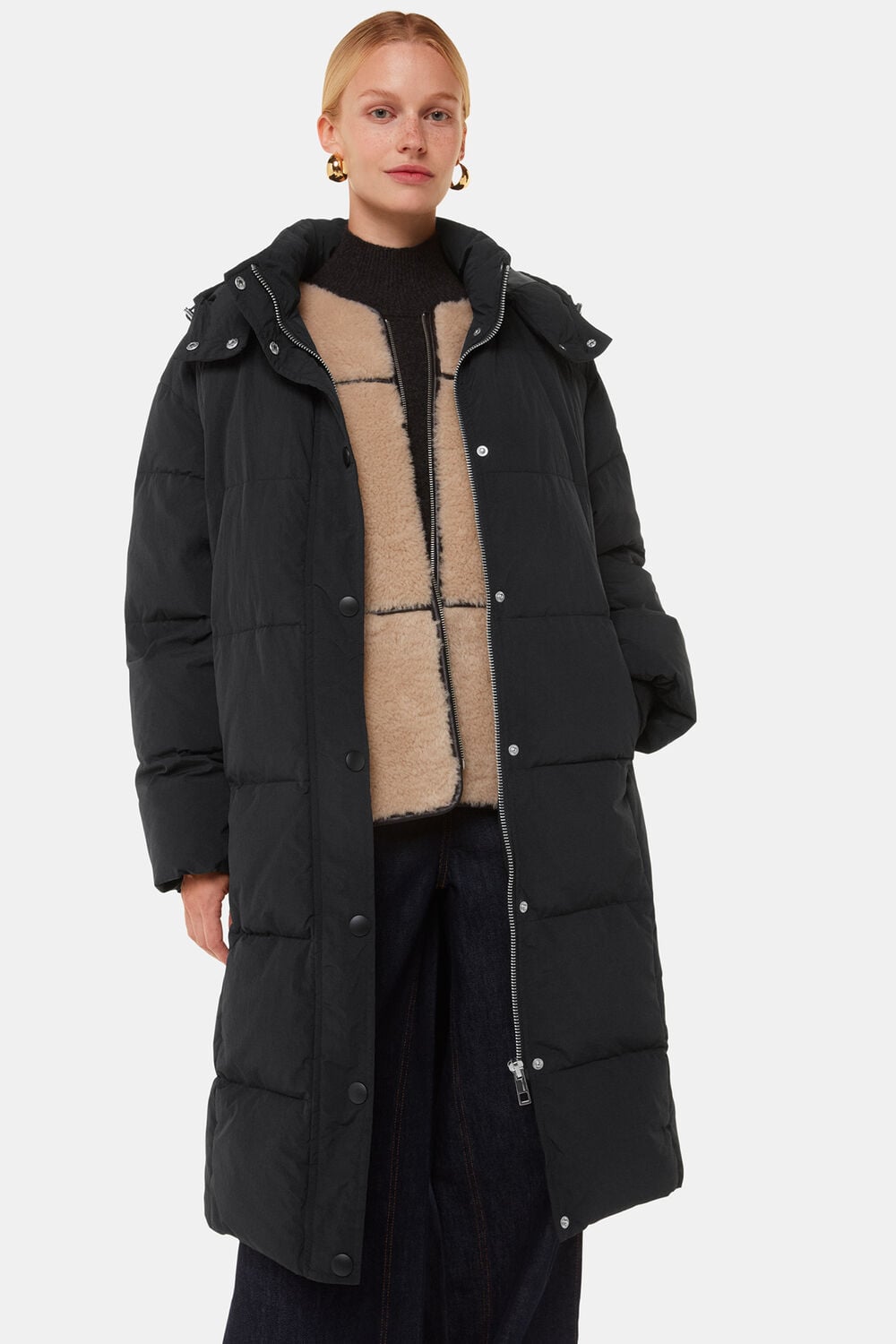 Black Una Puffa Coat