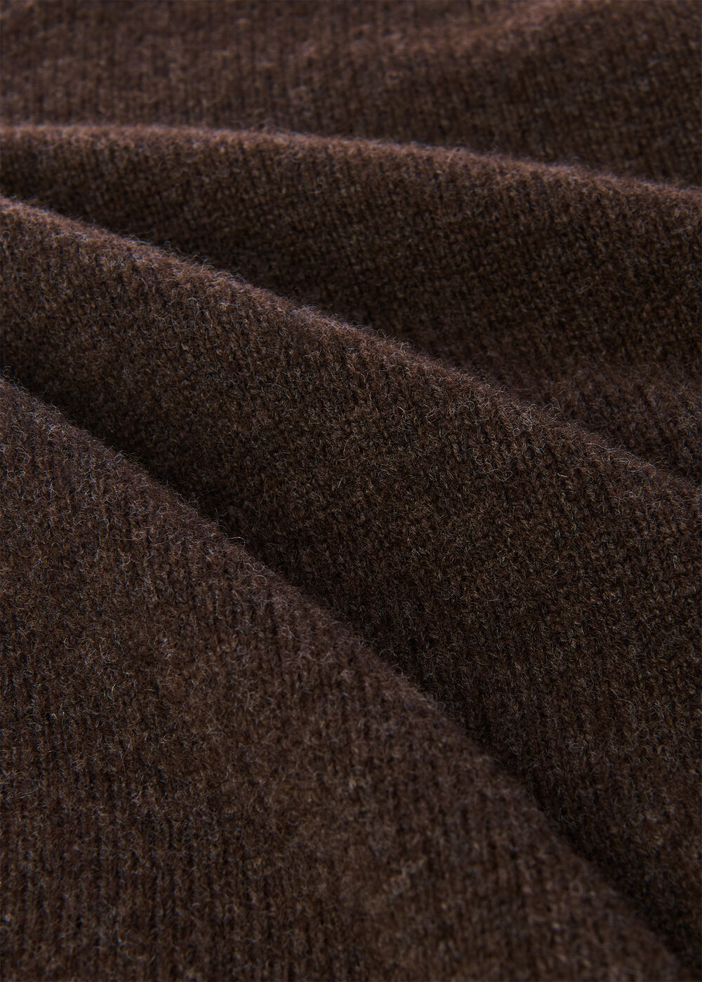 Wool Curved Hem Knit