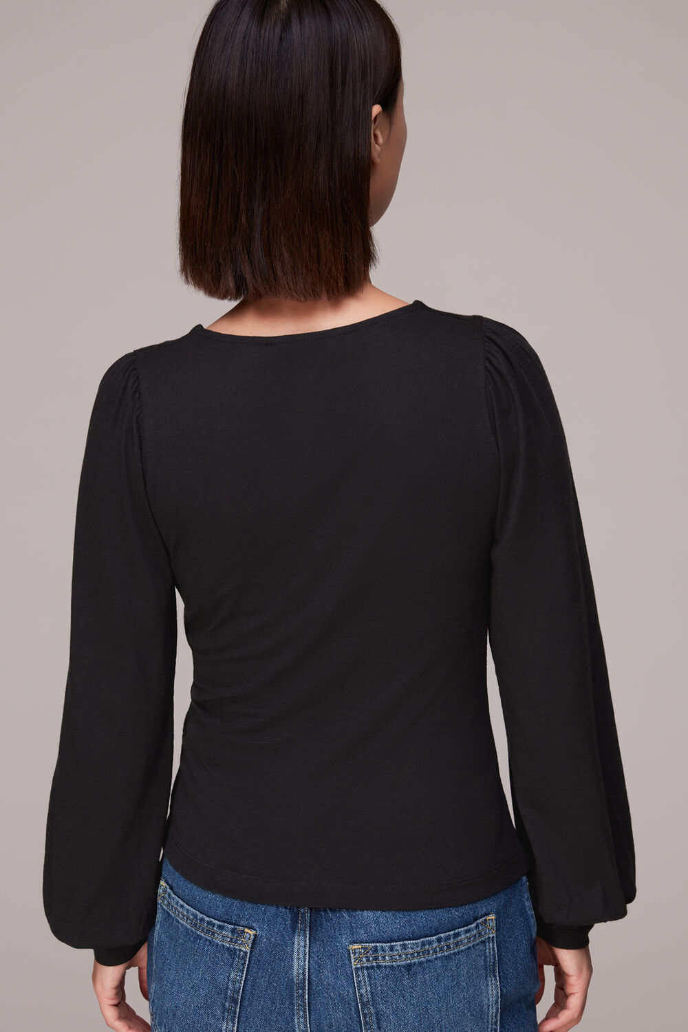 Amber V neck Button Top