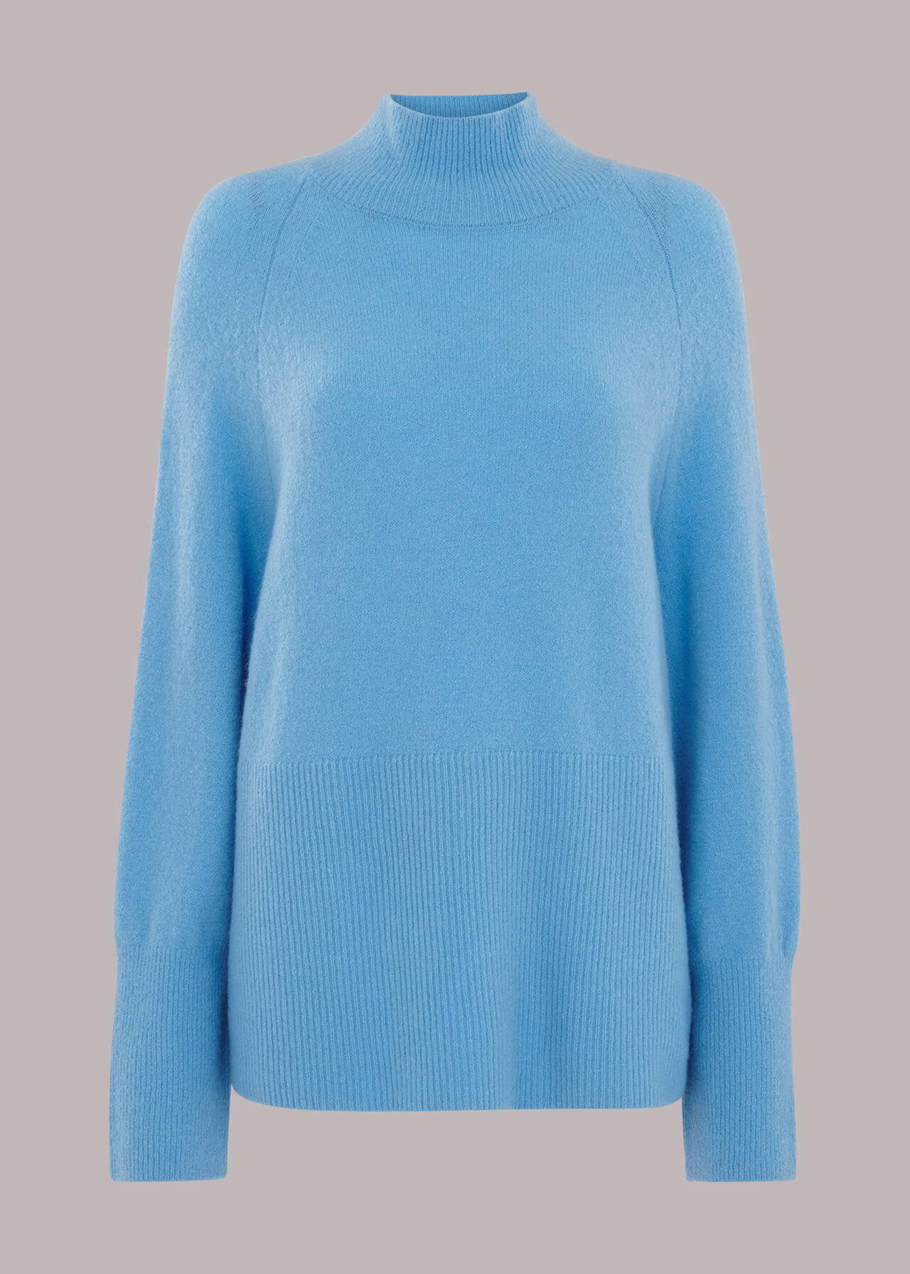Relaxed Funnel Neck Jumper