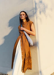 Cotton Broderie Shirt Dress