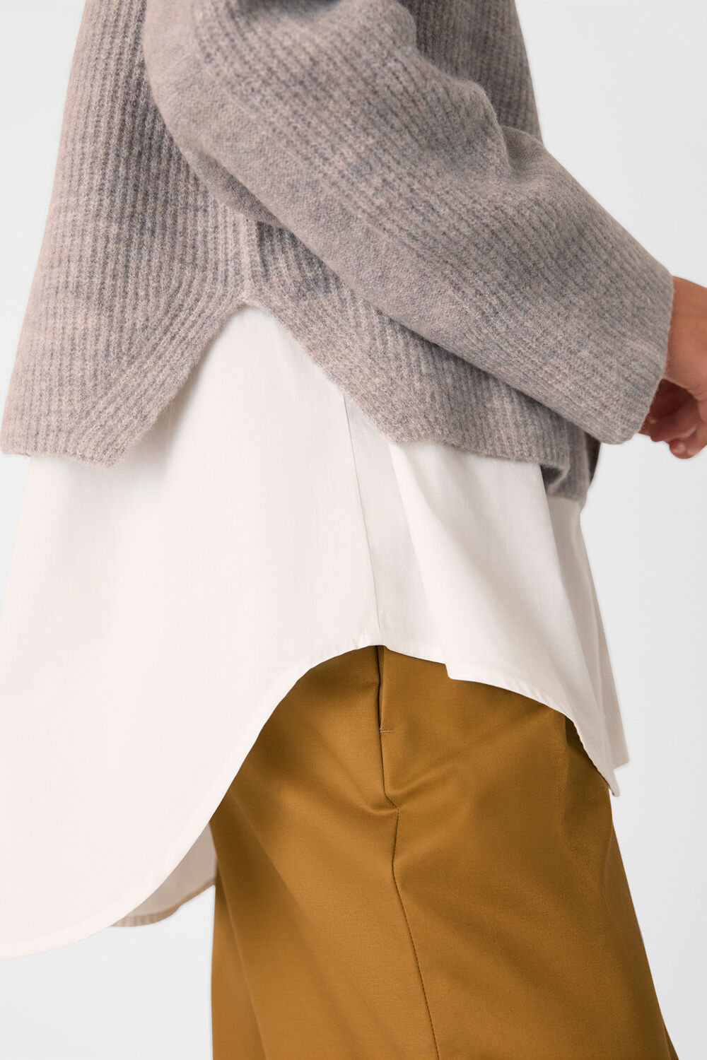 Aria Wool Mix Crew Knit
