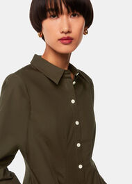 Jean Poplin Shirt Dress
