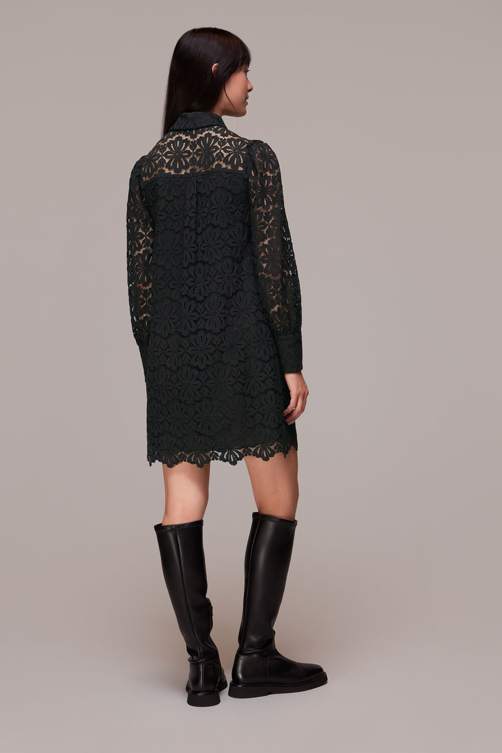 Lace Shirt Dress