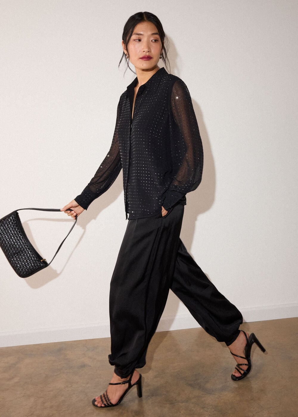 Hot Fix Sheer Shirt