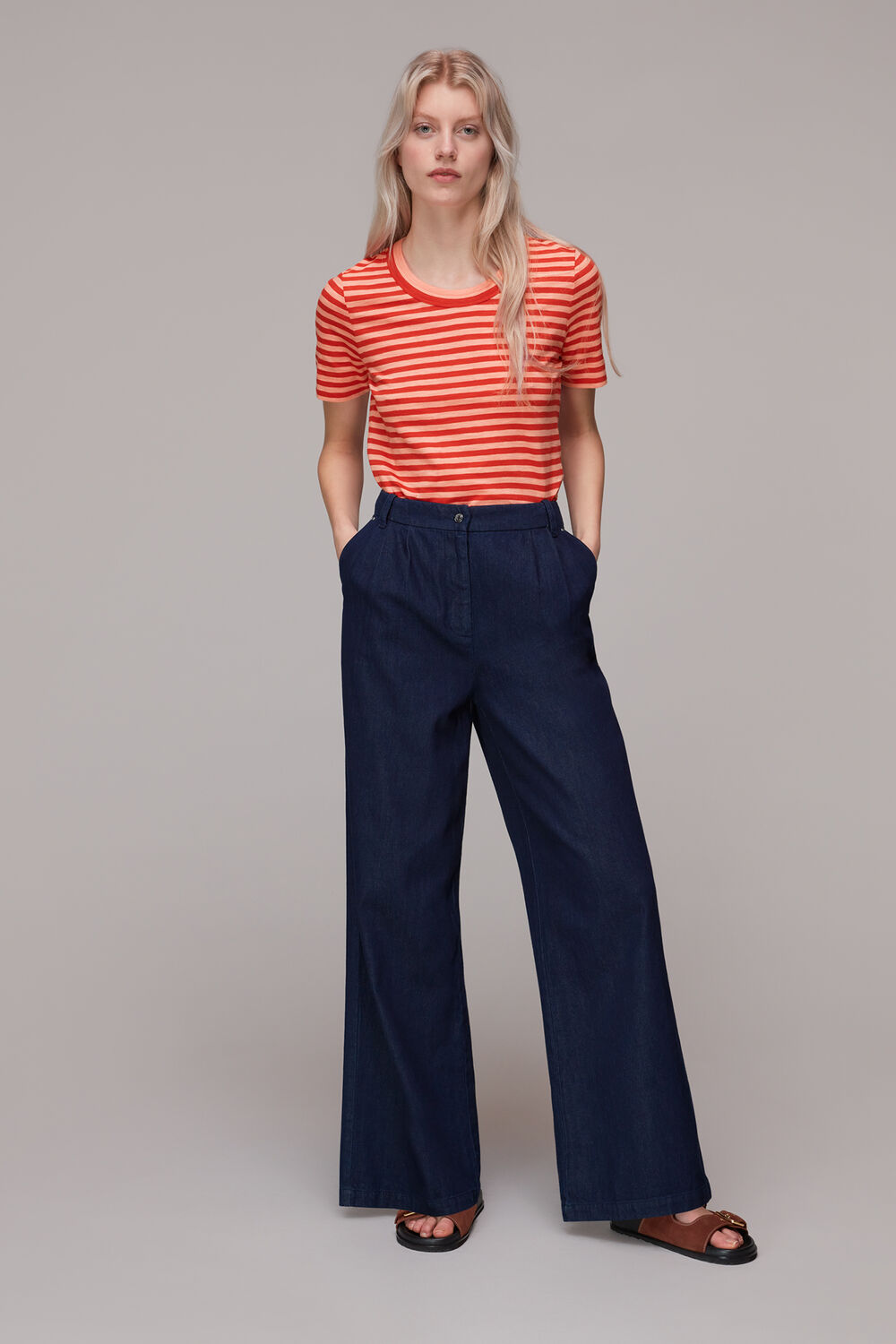 Rosa Double Trim Stripe TShirt