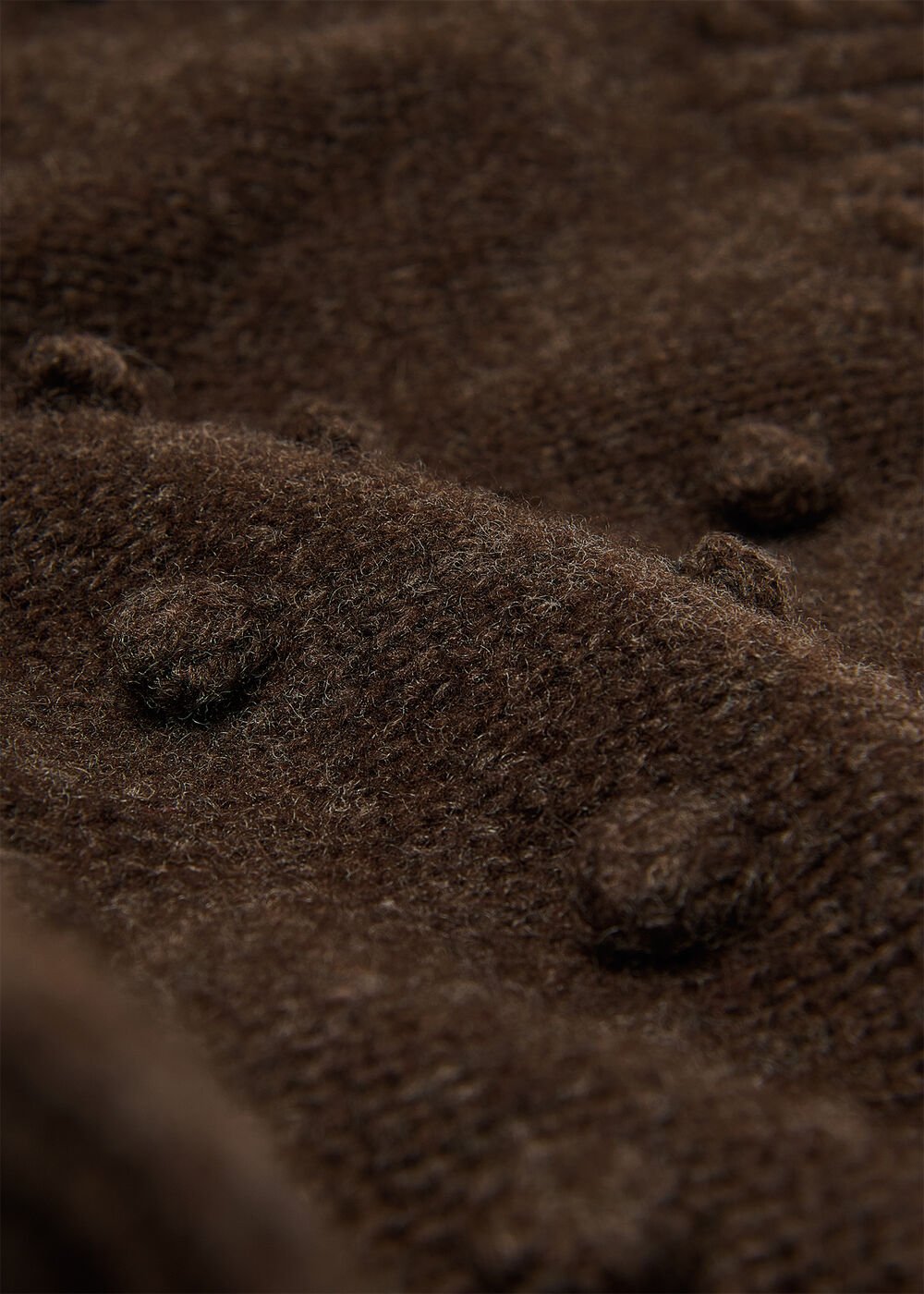 Wool Irregular Bobble Knit