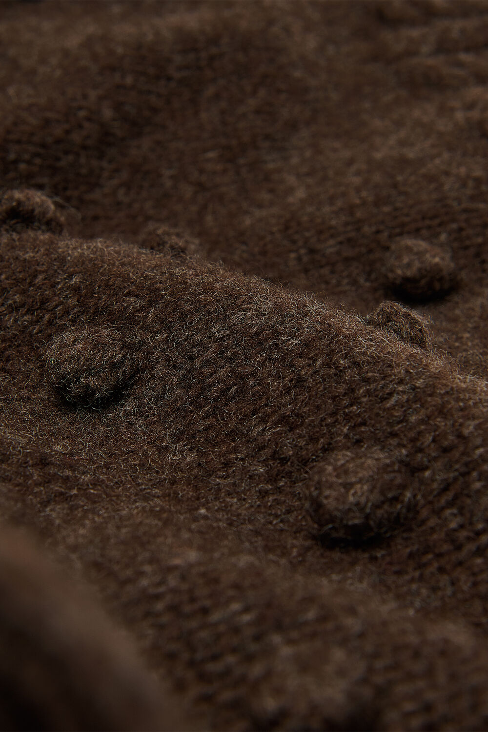 Wool Irregular Bobble Knit