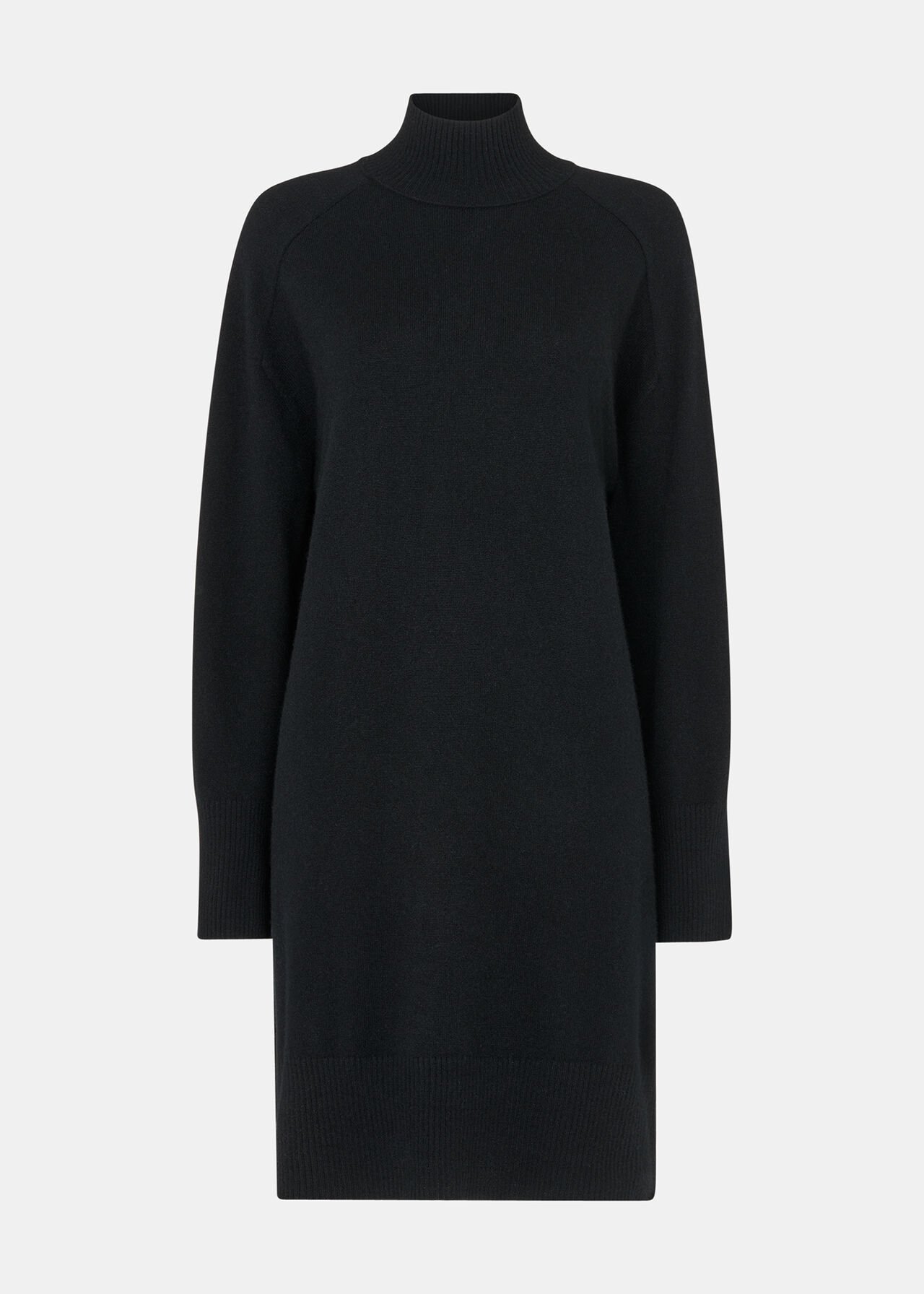 Cashmere Funnel Neck Dress